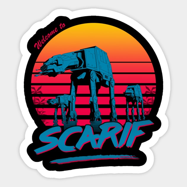 Welcome to Scarif Sticker by ddjvigo